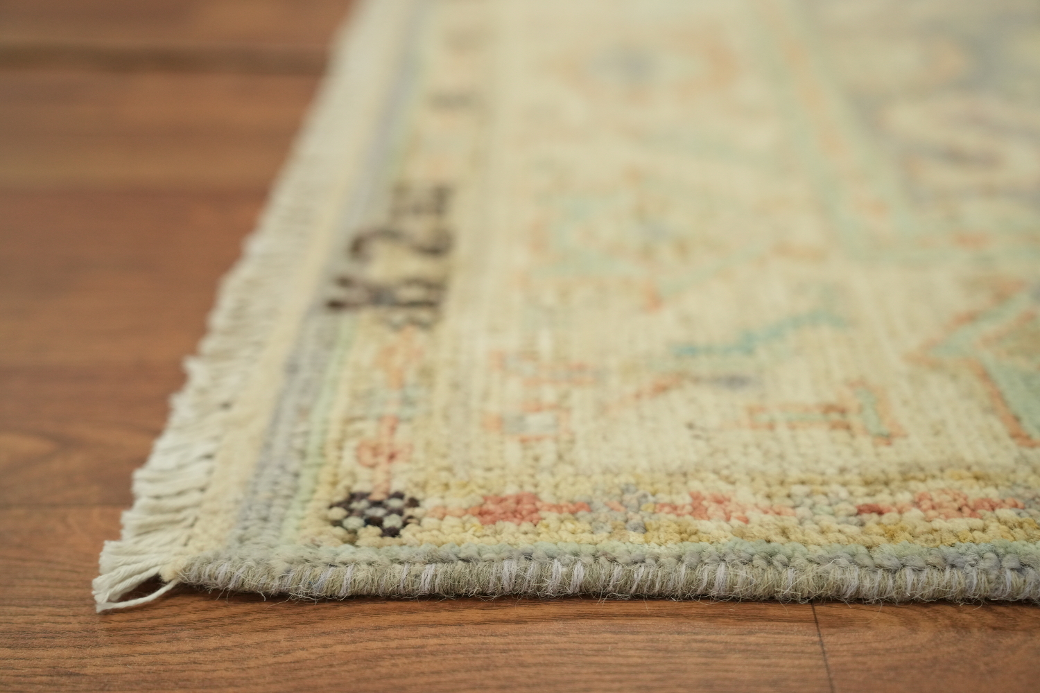 Vegetable Dye Light Purple Oushak Turkish Rug 3x4