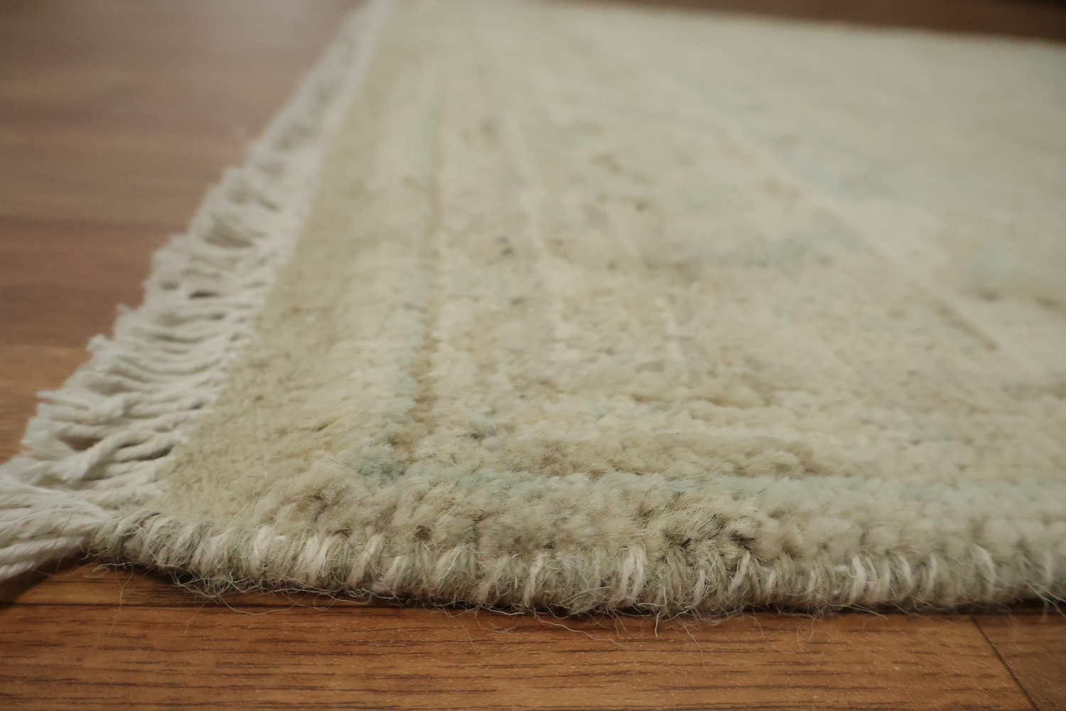 Vegetable Dye Wool Oushak Turkish Accent Rug 3x4