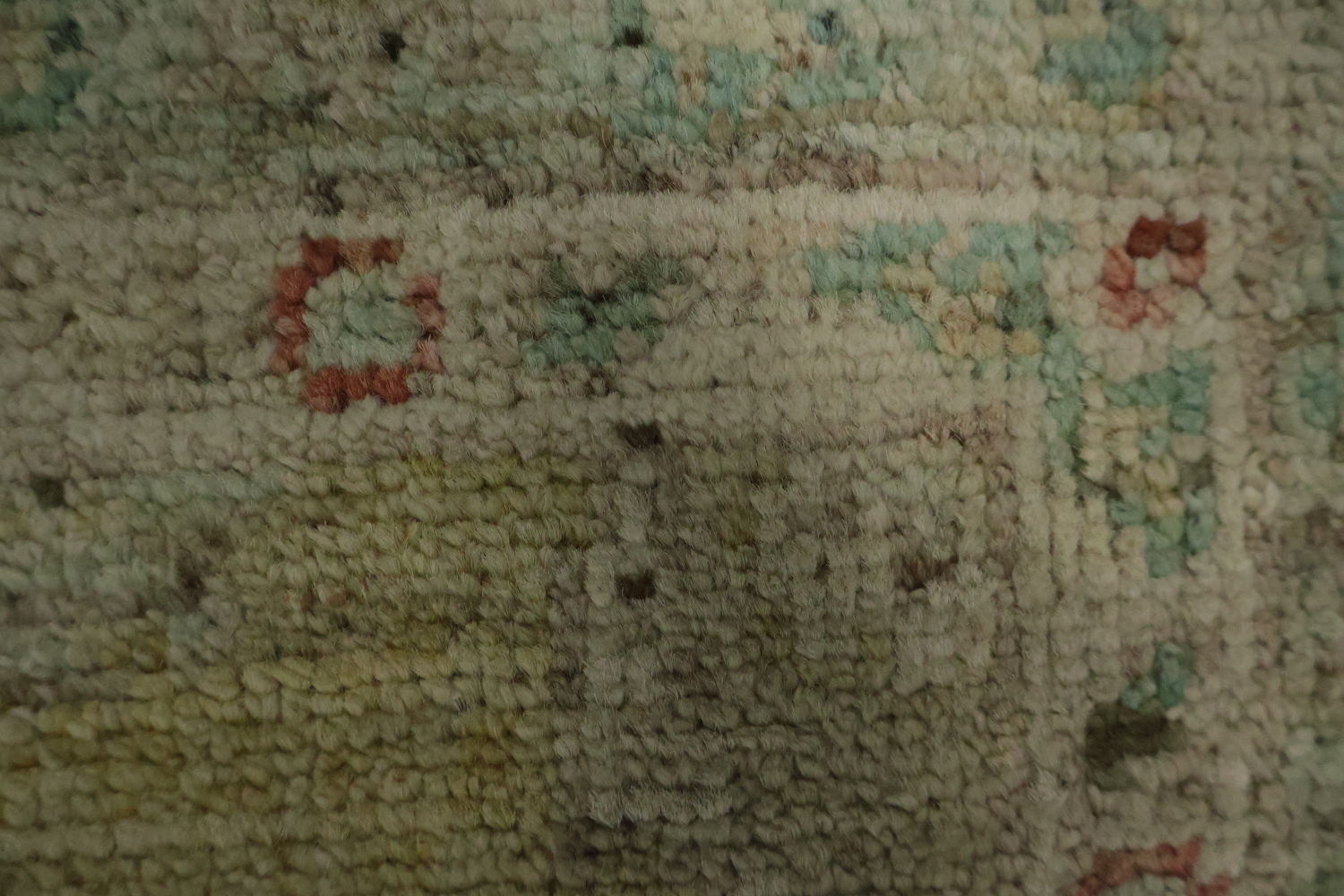 Vegetable Dye Gold Oushak Turkish Rug 3x4