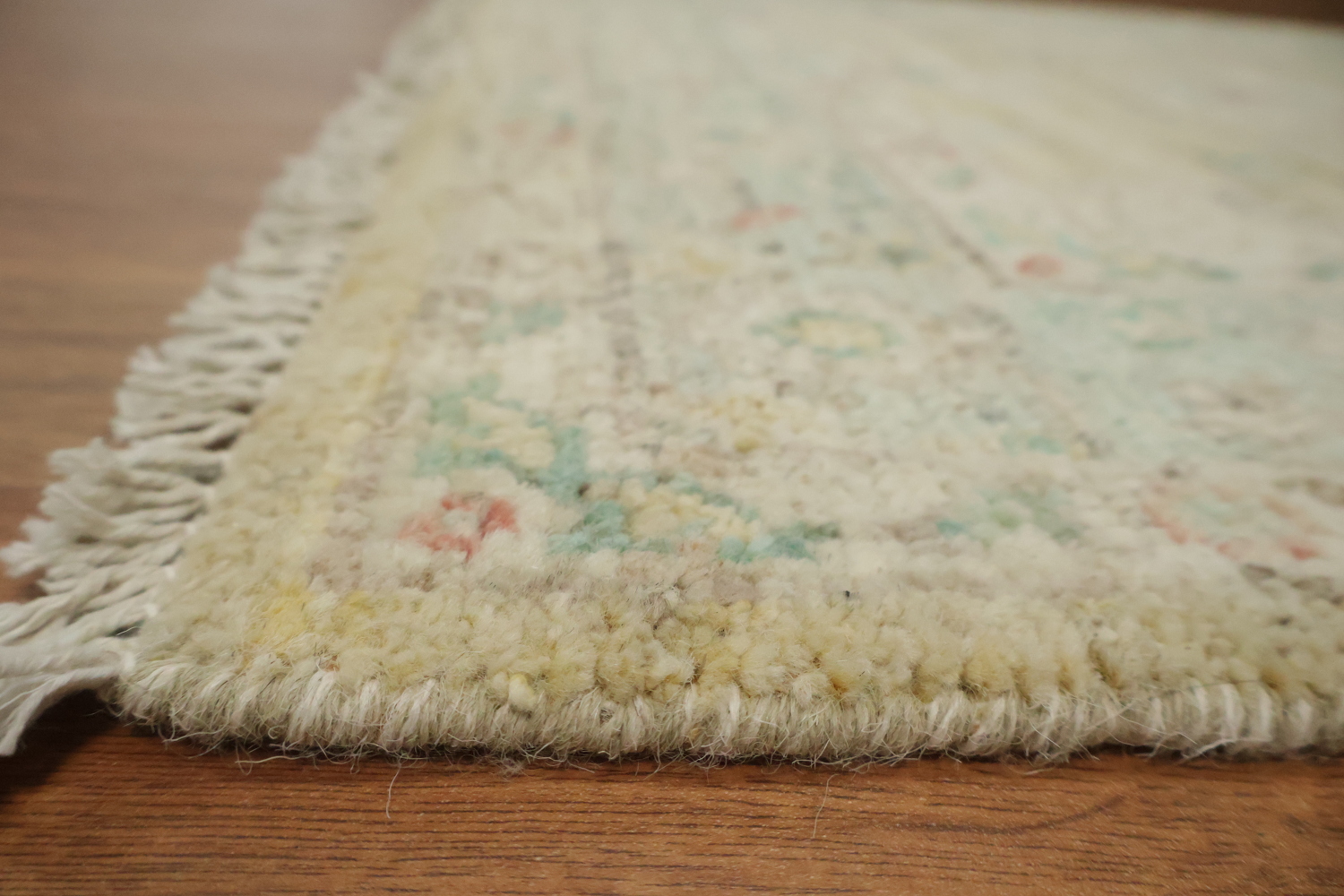 Vegetable Dye Gold Oushak Turkish Rug 3x4