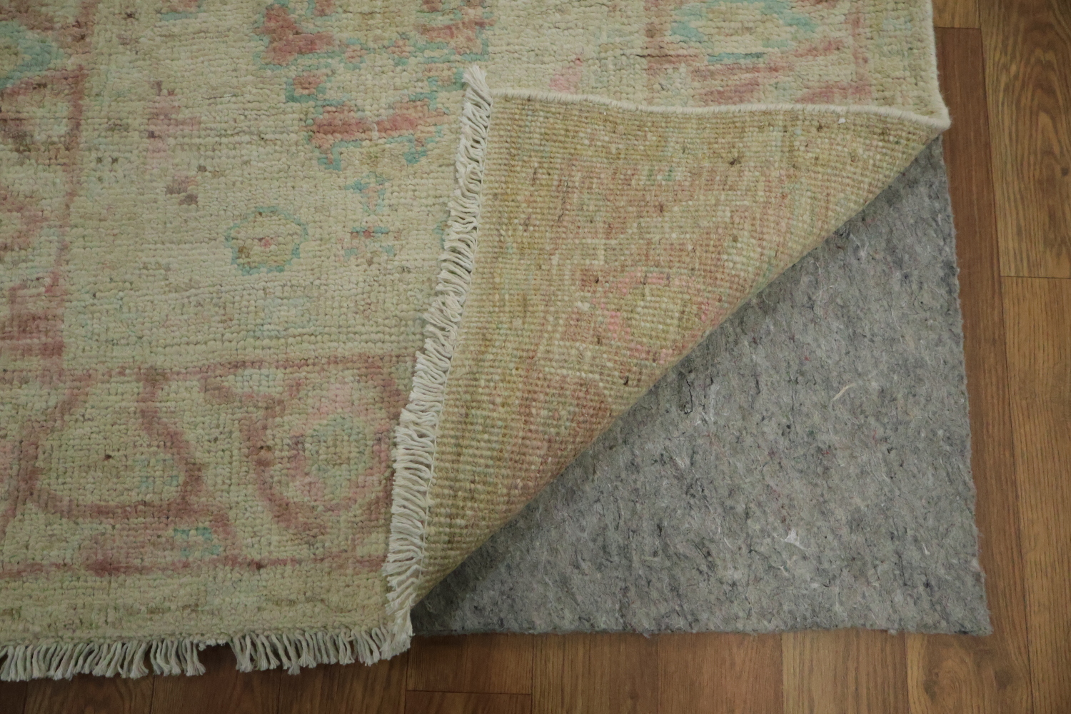 Earth Tone Wool Oushak Vegetable Dye Rug 3x4