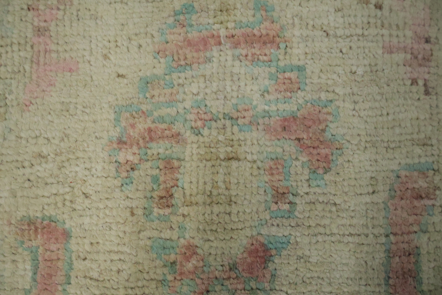 Earth Tone Wool Oushak Vegetable Dye Rug 3x4