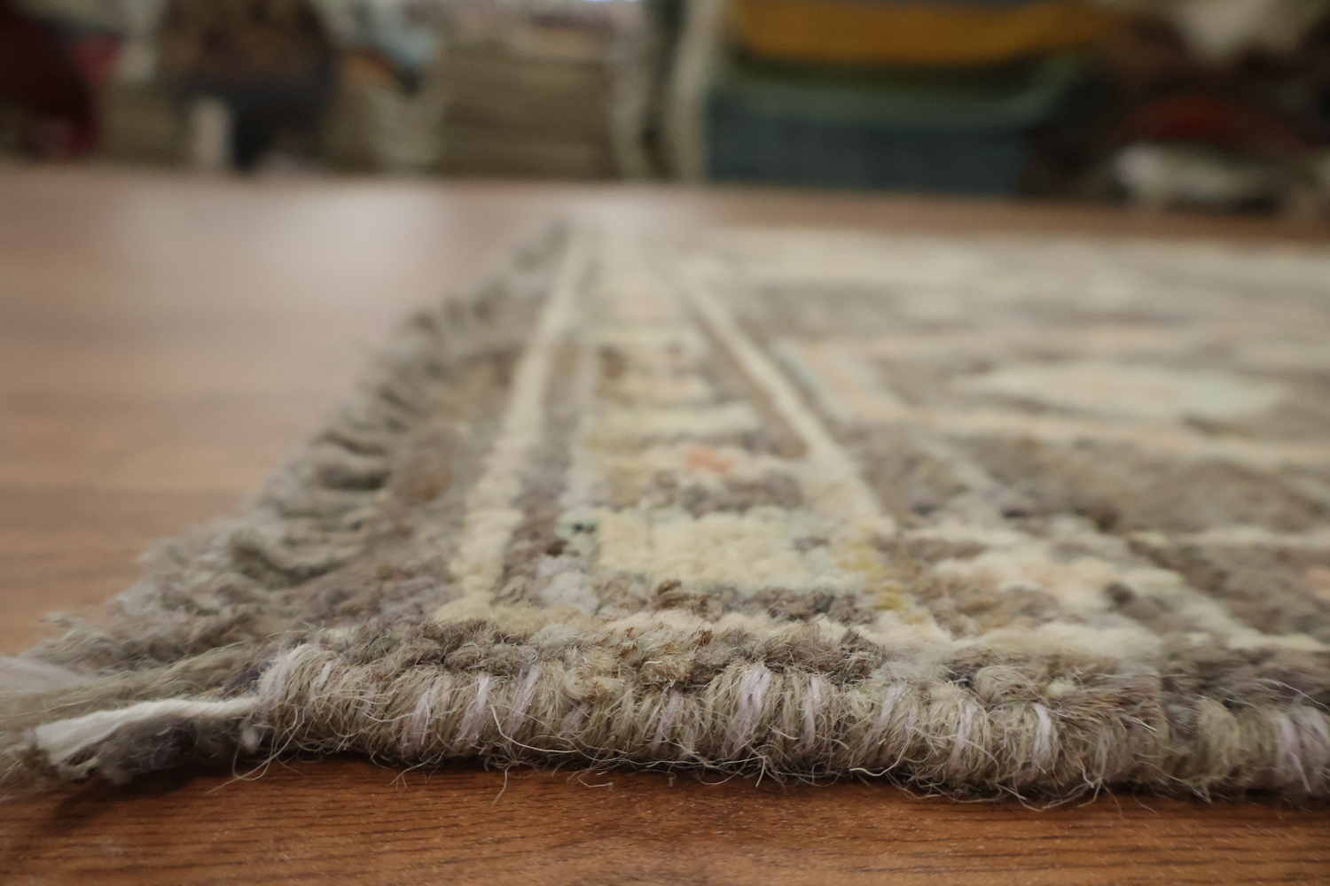 Brown/ Gray Wool Oushak Vegetable Dye Rug 3x4
