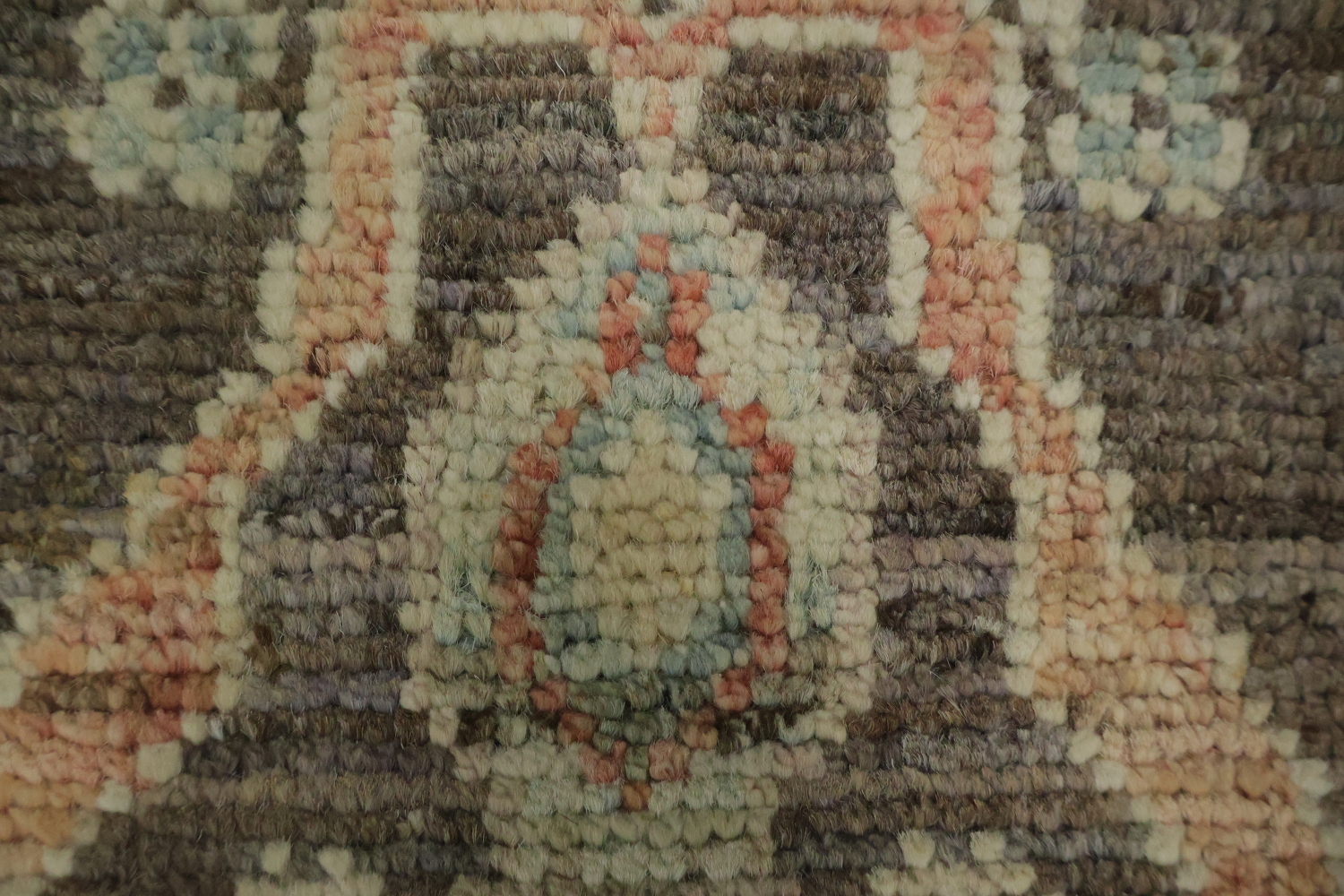 Brown/ Gray Wool Oushak Vegetable Dye Rug 3x4