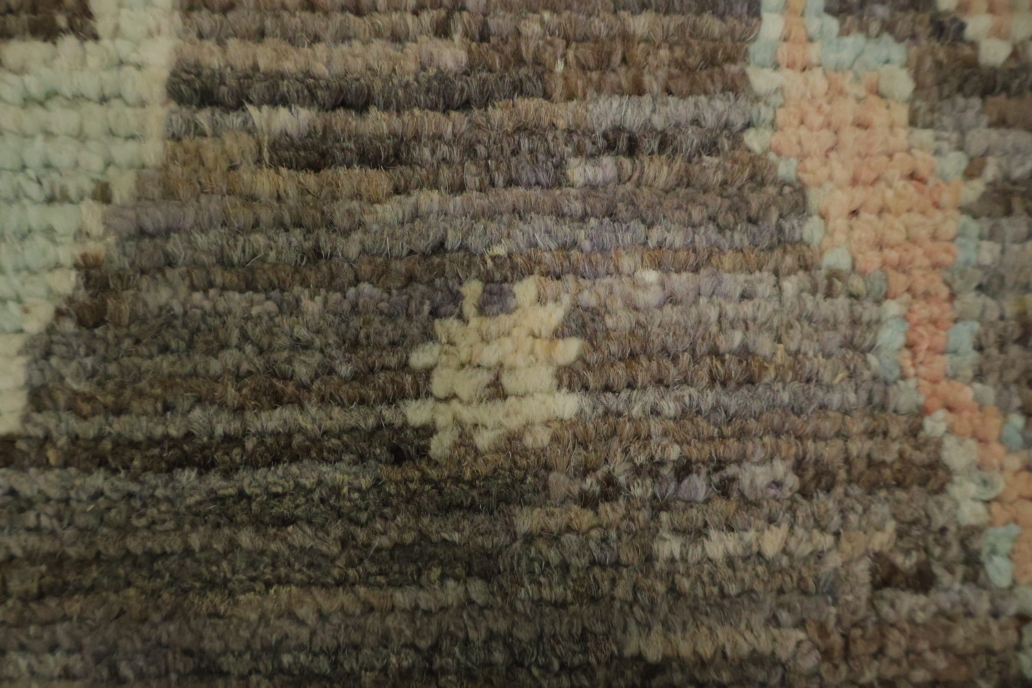Brown/ Gray Wool Oushak Vegetable Dye Rug 3x4
