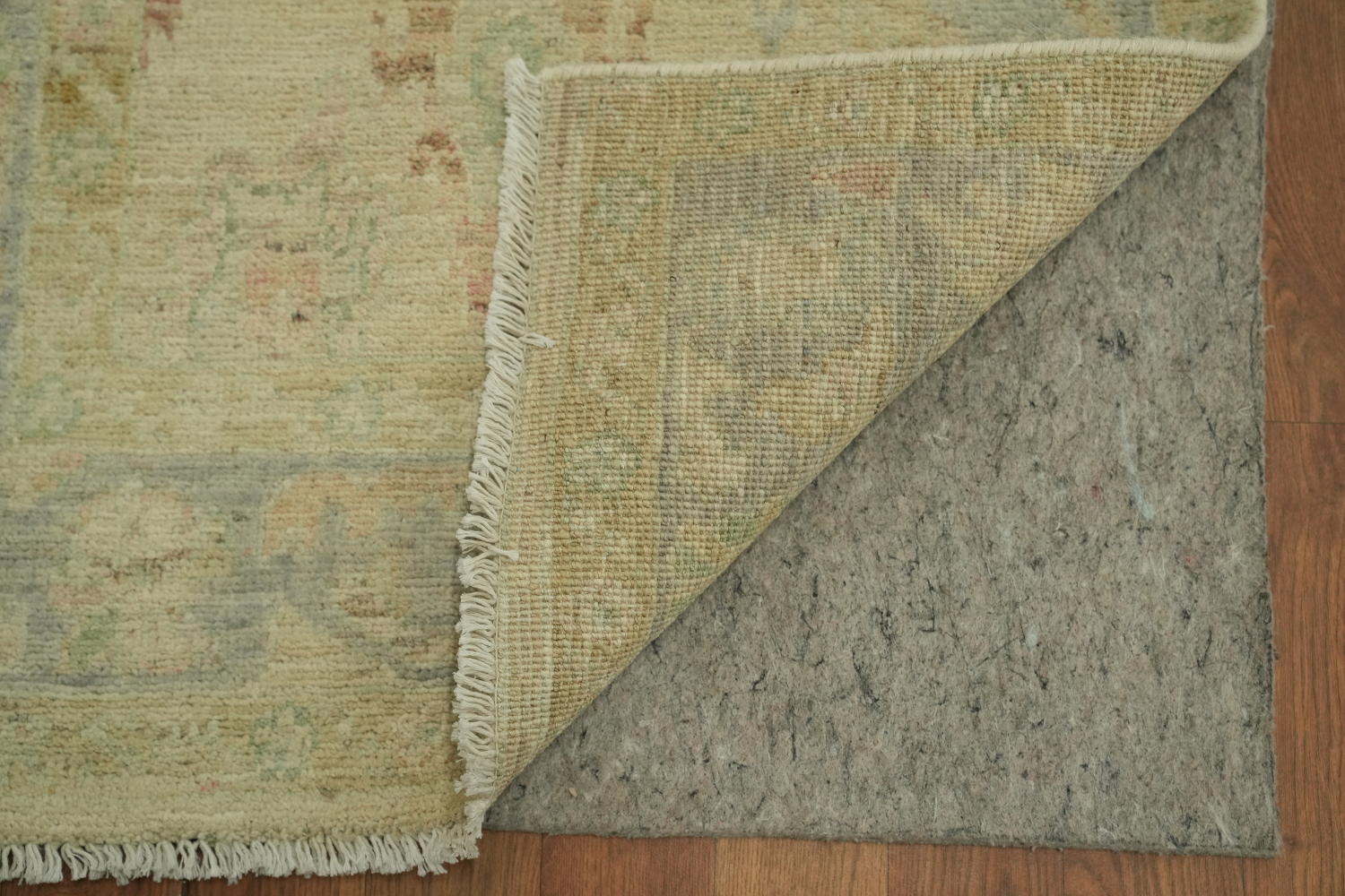 Earth Tone Wool Oushak Vegetable Dye Rug 3x4