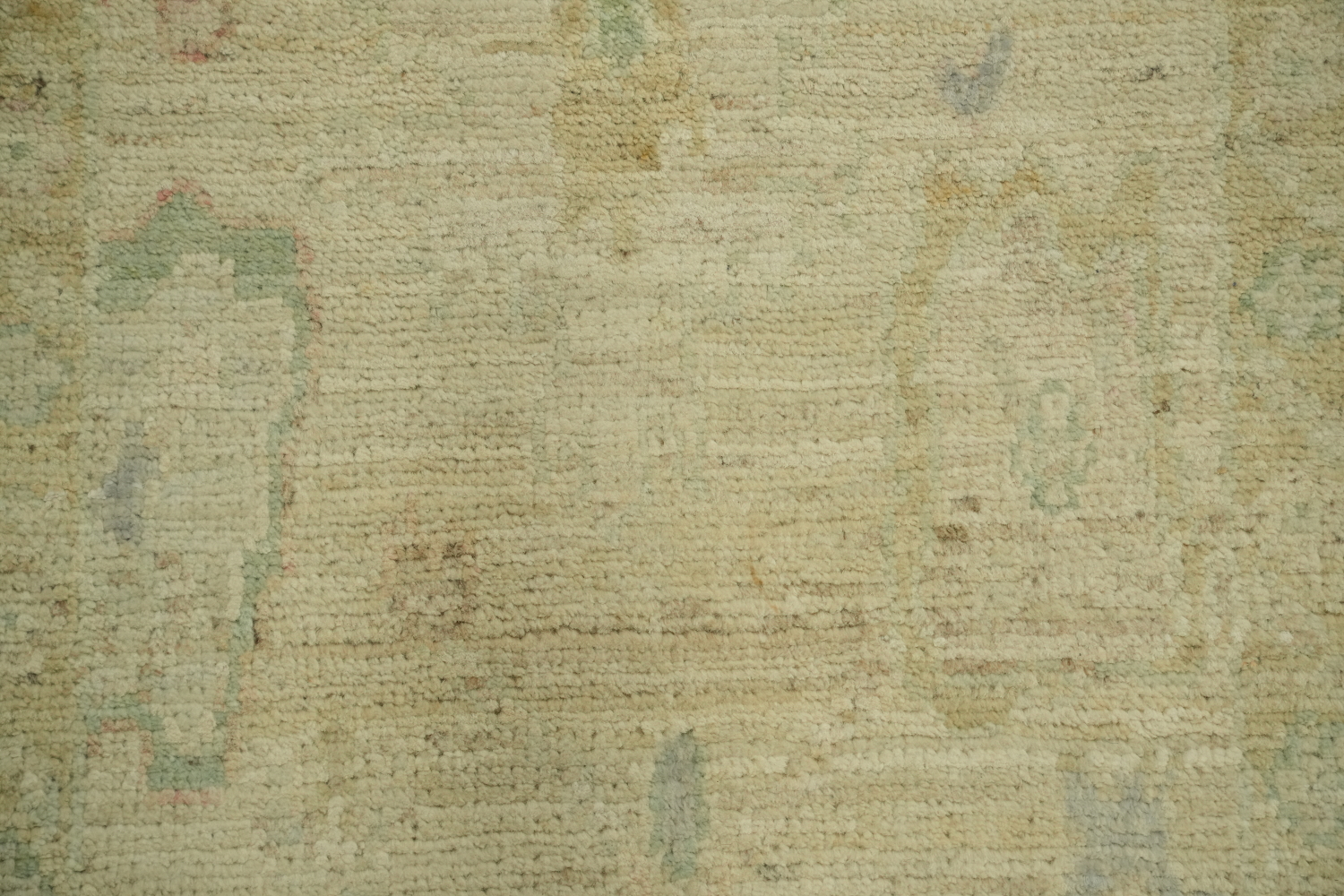 Earth Tone Wool Oushak Vegetable Dye Rug 3x4