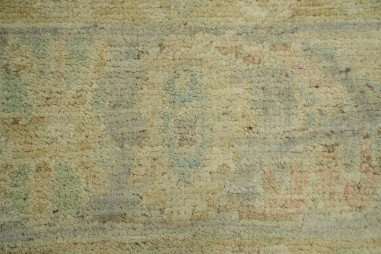 Earth Tone Wool Oushak Vegetable Dye Rug 3x4