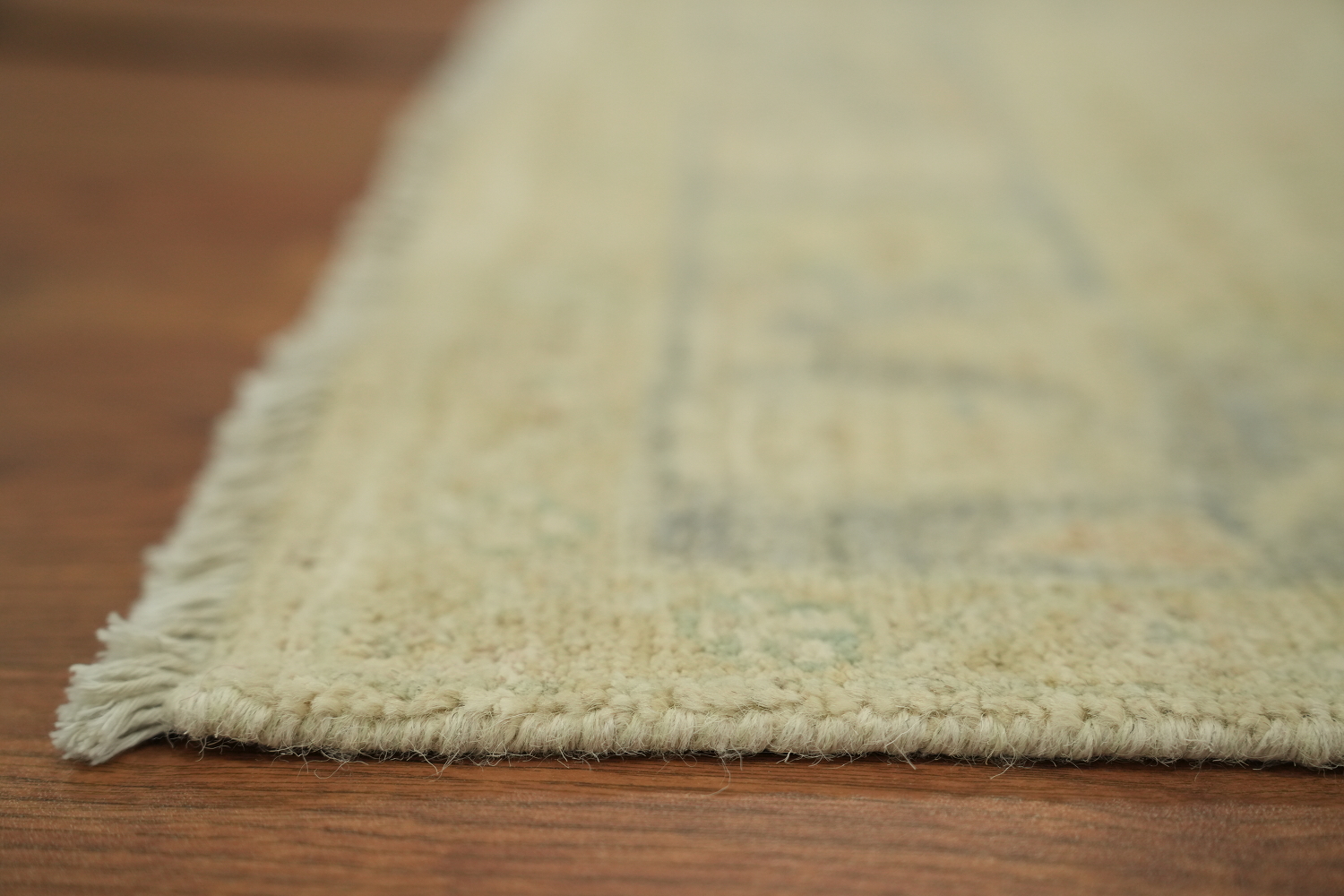 Earth Tone Wool Oushak Vegetable Dye Rug 3x4