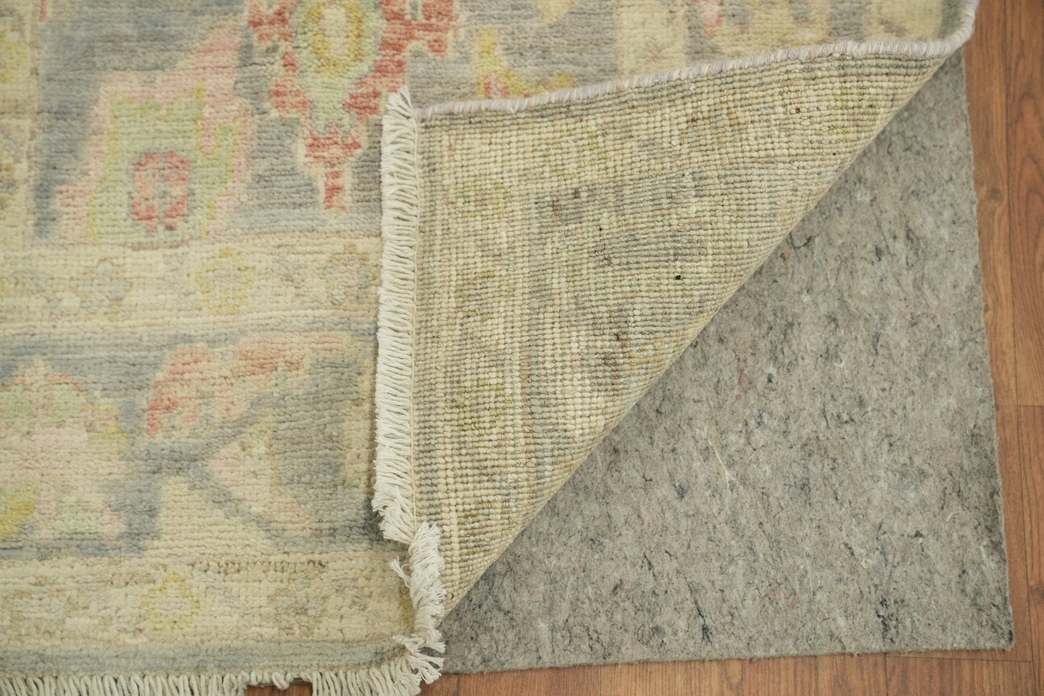 Vegetable Dye Wool Oushak Turkish Accent Rug 3x4