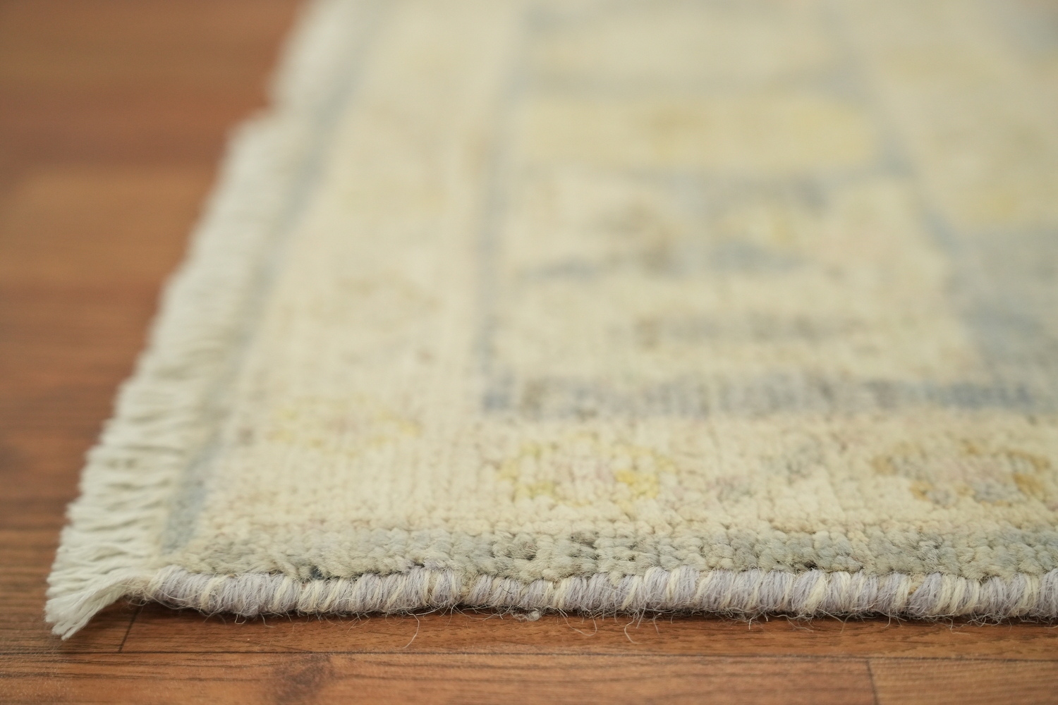 Vegetable Dye Wool Oushak Turkish Accent Rug 3x4