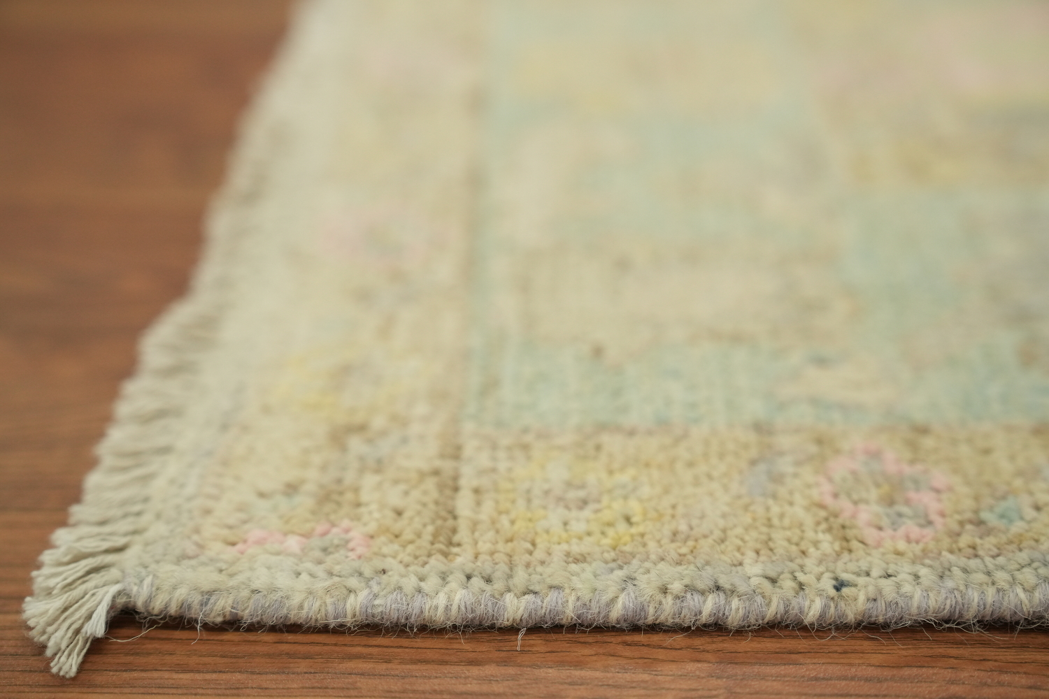 Vegetable Dye Oushak Turkish Accent Rug 3x4