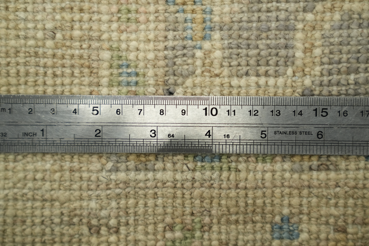 Vegetable Dye Wool Oushak Turkish Rug 3x5