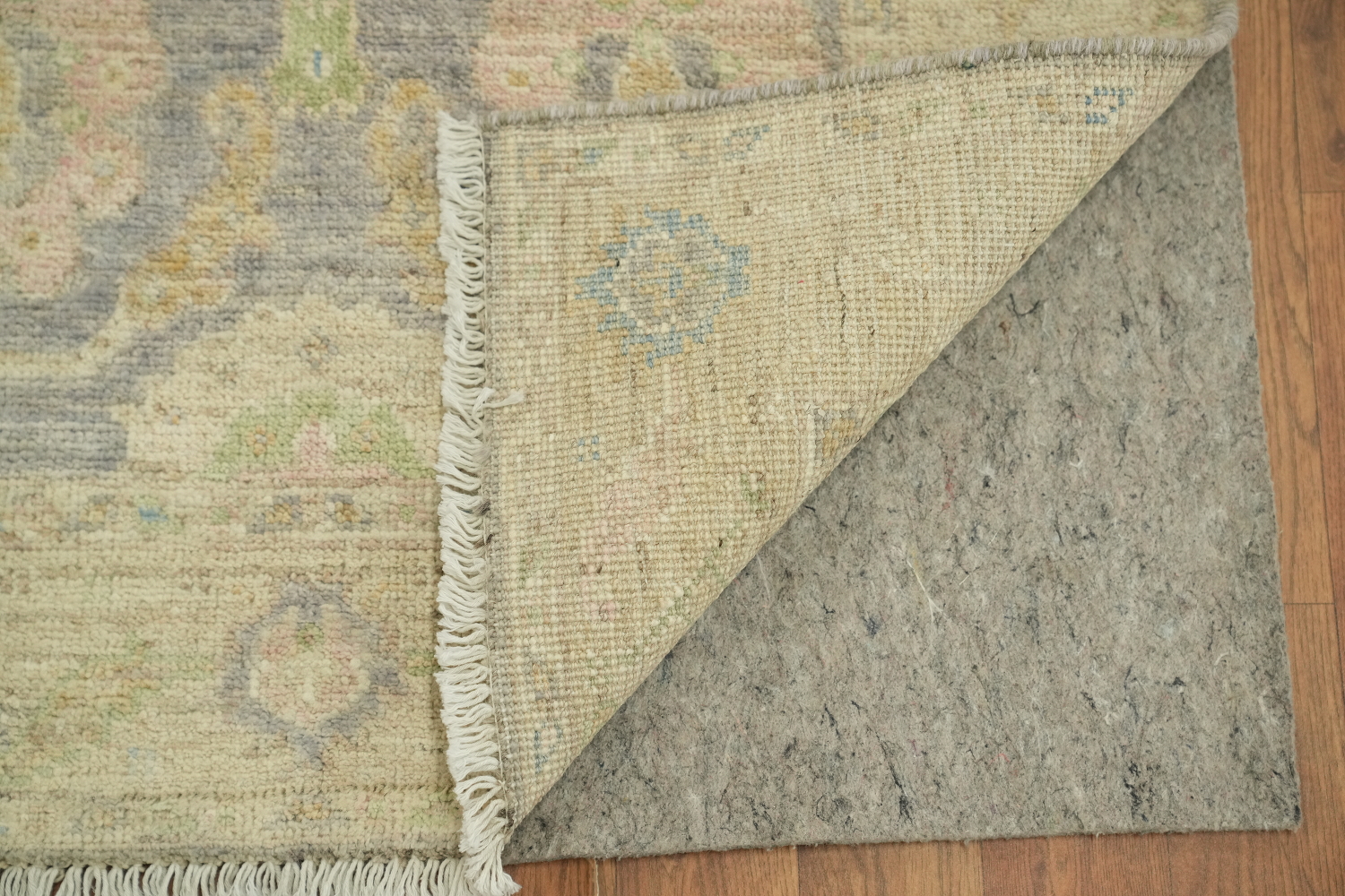Vegetable Dye Wool Oushak Turkish Rug 3x5