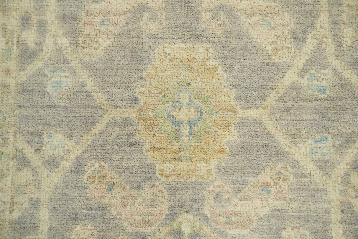 Vegetable Dye Wool Oushak Turkish Rug 3x5