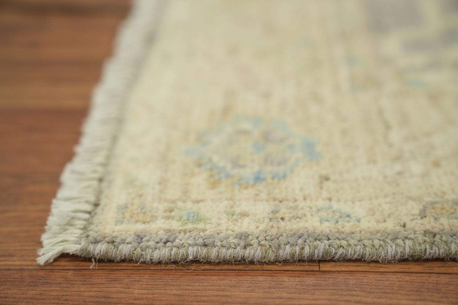 Vegetable Dye Wool Oushak Turkish Rug 3x5