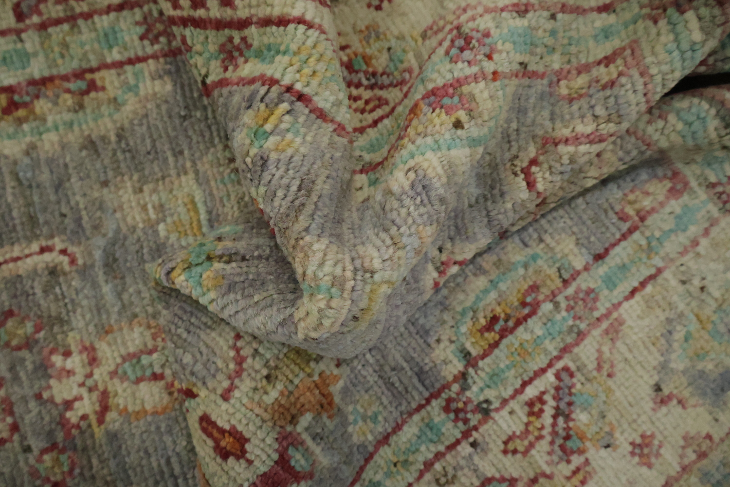 Vegetable Dye Oushak Turkish Accent Rug 3x4