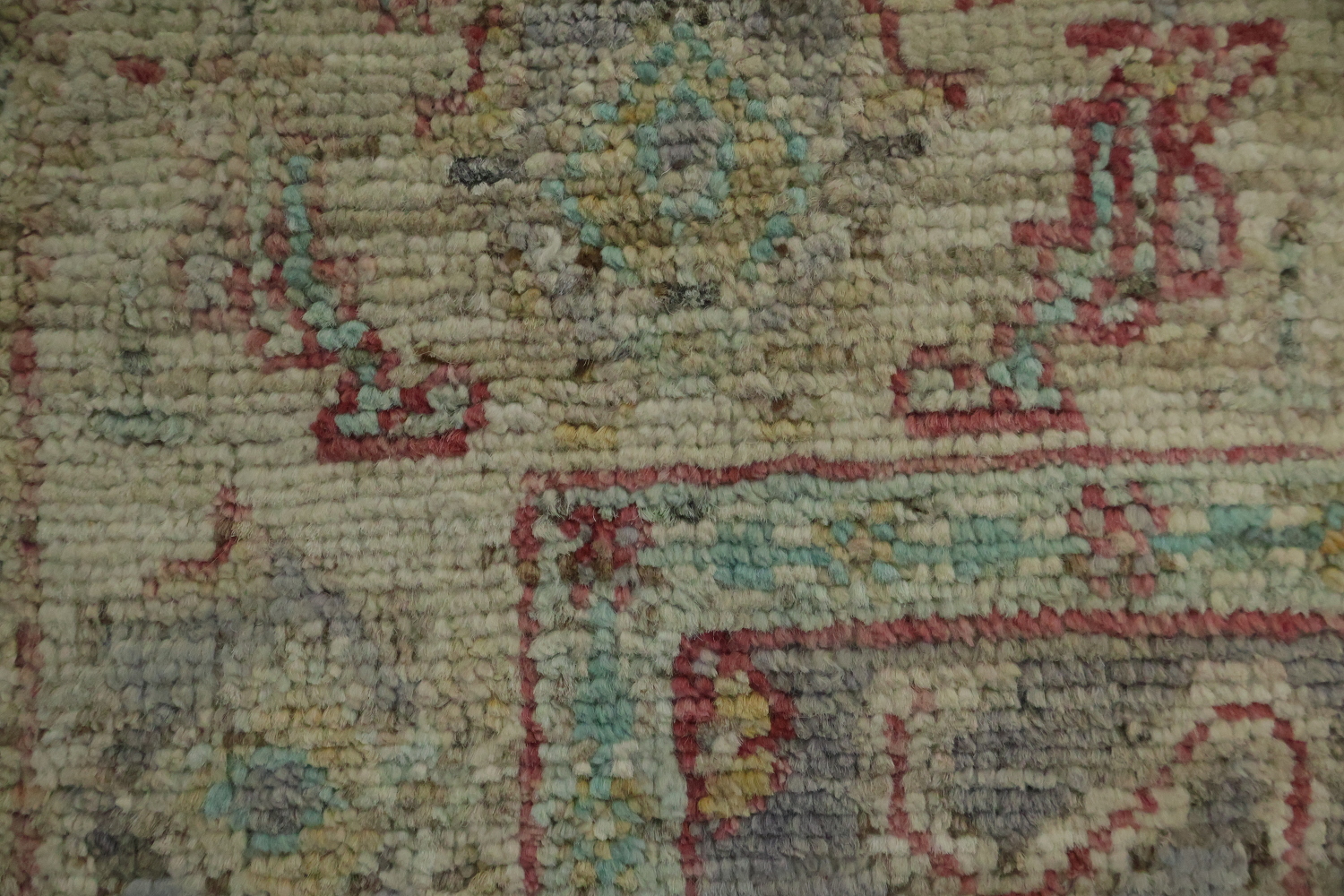 Vegetable Dye Oushak Turkish Accent Rug 3x4