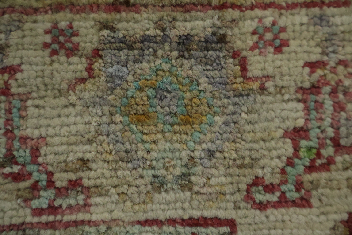 Vegetable Dye Oushak Turkish Accent Rug 3x4