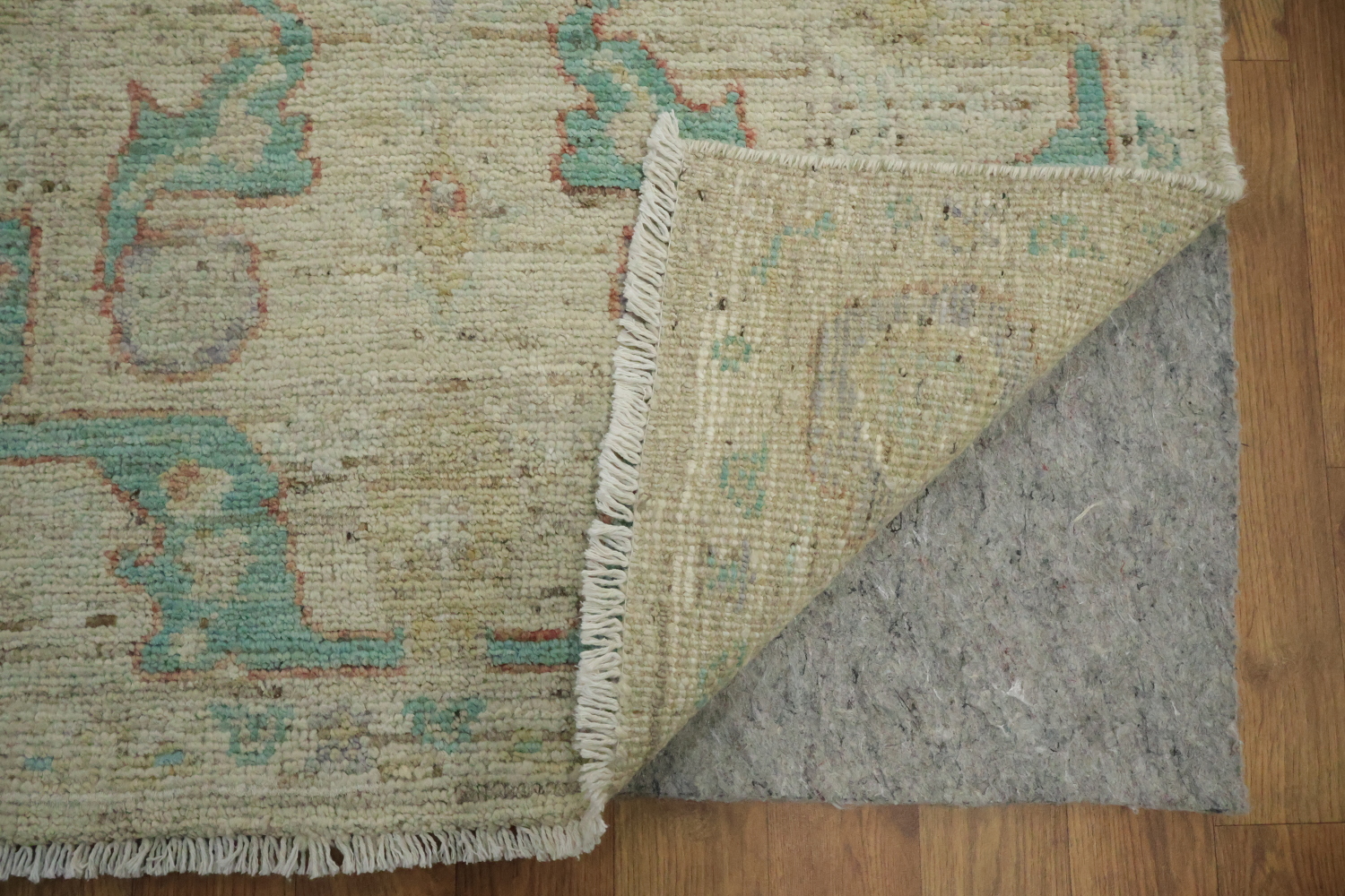 Earth Tone Wool Oushak Vegetable Dye Rug 3x4