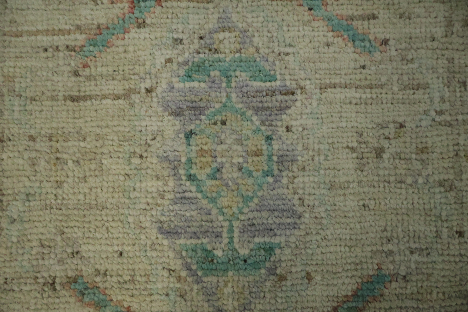 Earth Tone Wool Oushak Vegetable Dye Rug 3x4