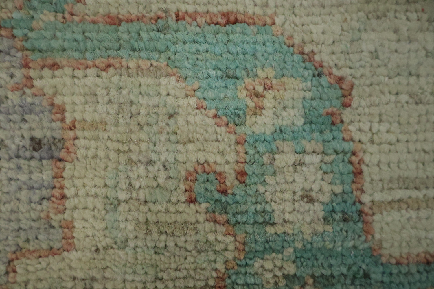 Earth Tone Wool Oushak Vegetable Dye Rug 3x4