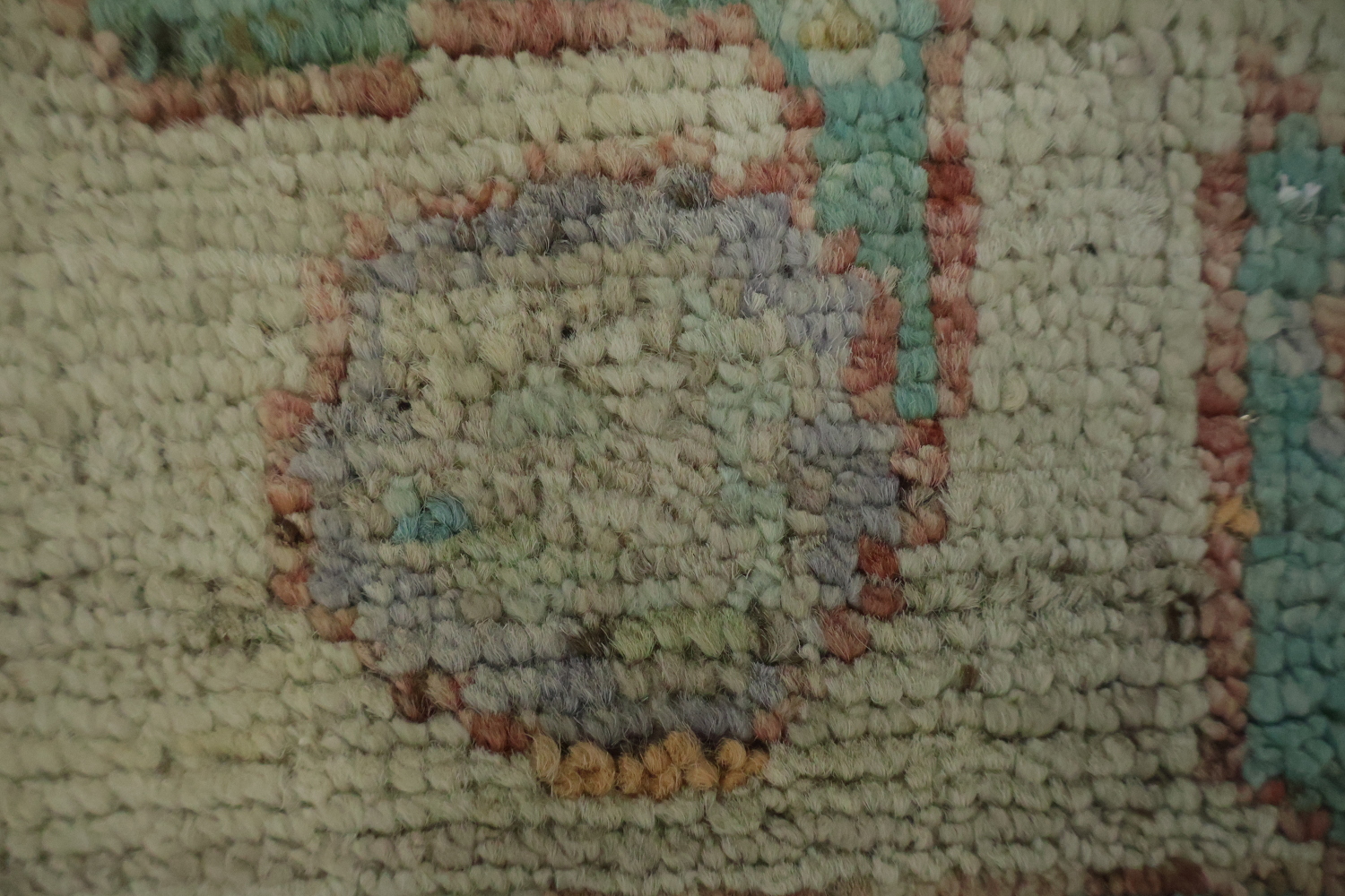 Earth Tone Wool Oushak Vegetable Dye Rug 3x4