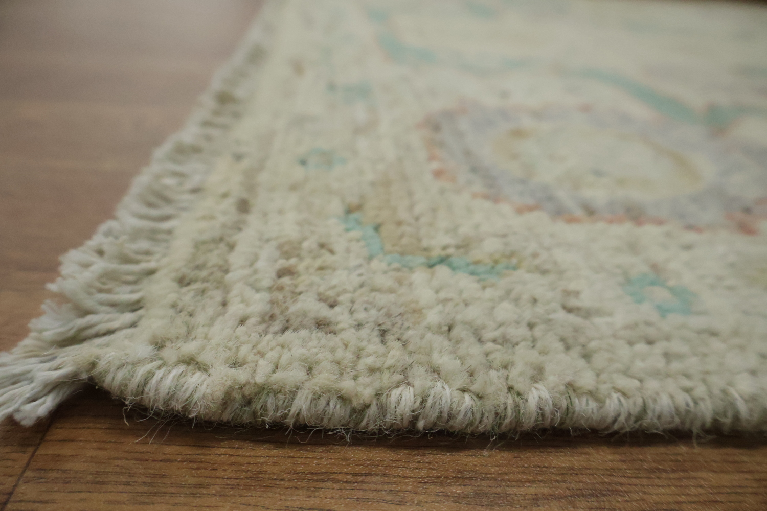Earth Tone Wool Oushak Vegetable Dye Rug 3x4