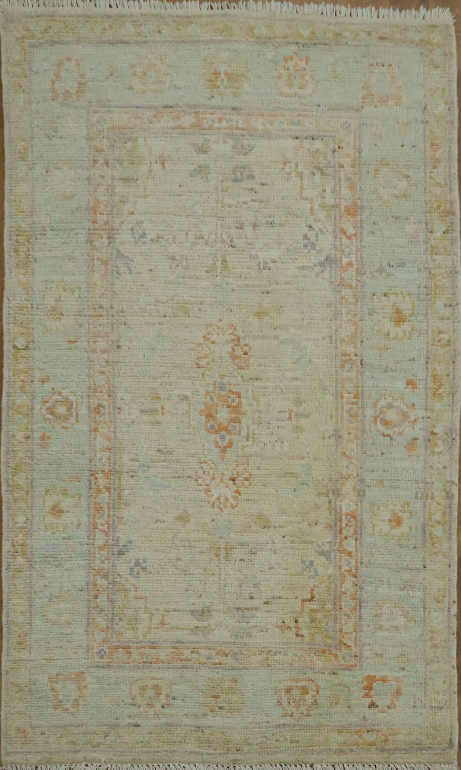 Vegetable Dye Oushak Turkish Accent Rug 3x5