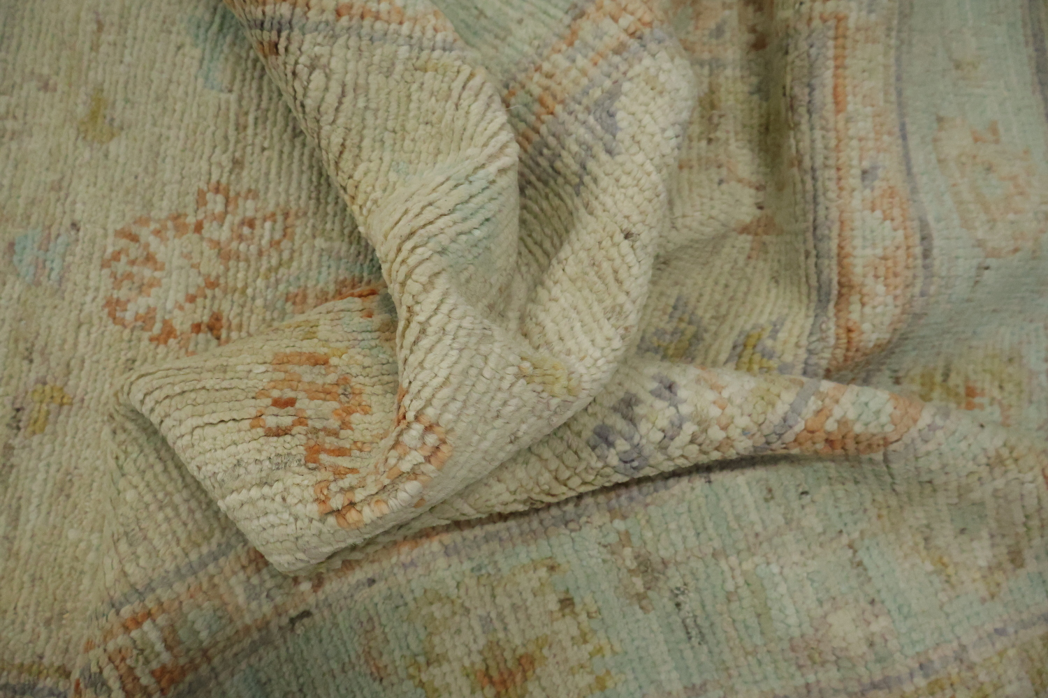 Vegetable Dye Oushak Turkish Accent Rug 3x5