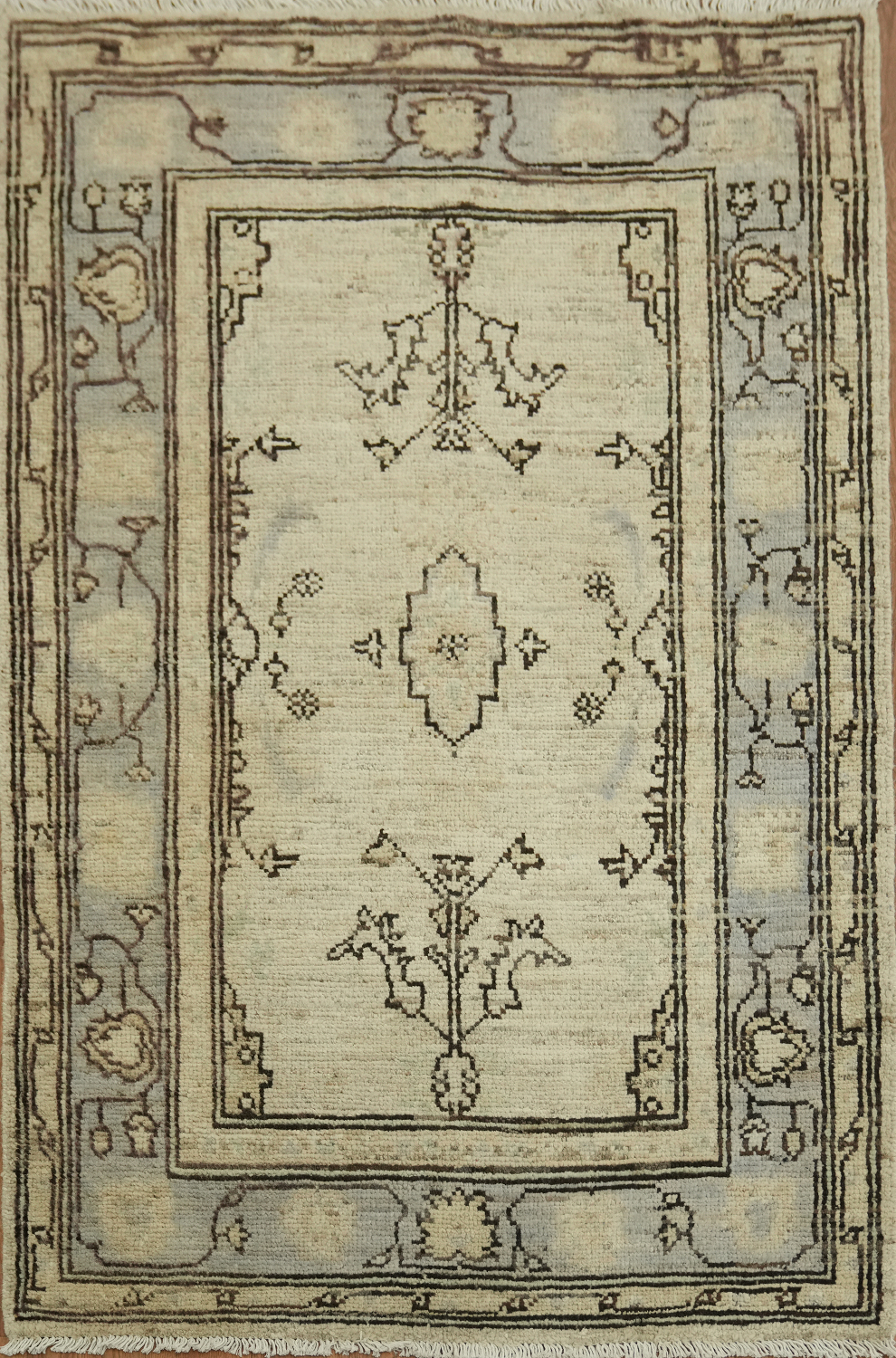 Vegetable Dye Oushak Turkish Rug 3x5