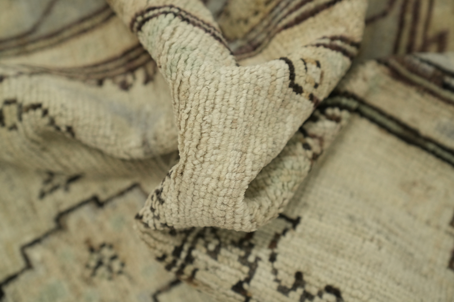 Vegetable Dye Oushak Turkish Rug 3x5