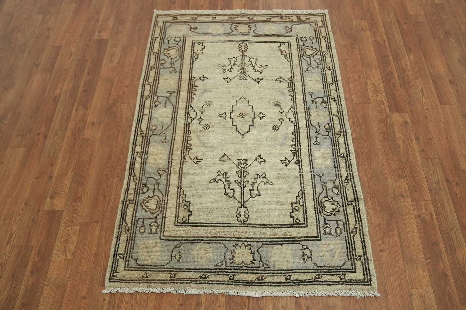 Vegetable Dye Oushak Turkish Rug 3x5