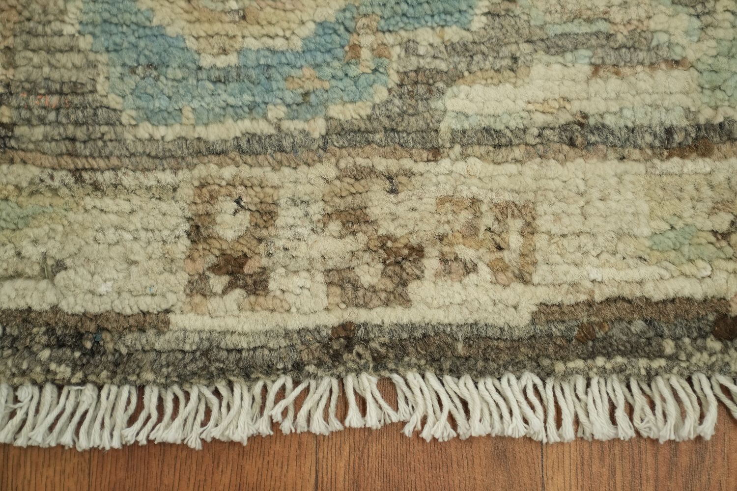 Vegetable Dye Oushak Turkish Foyer Rug 3x5