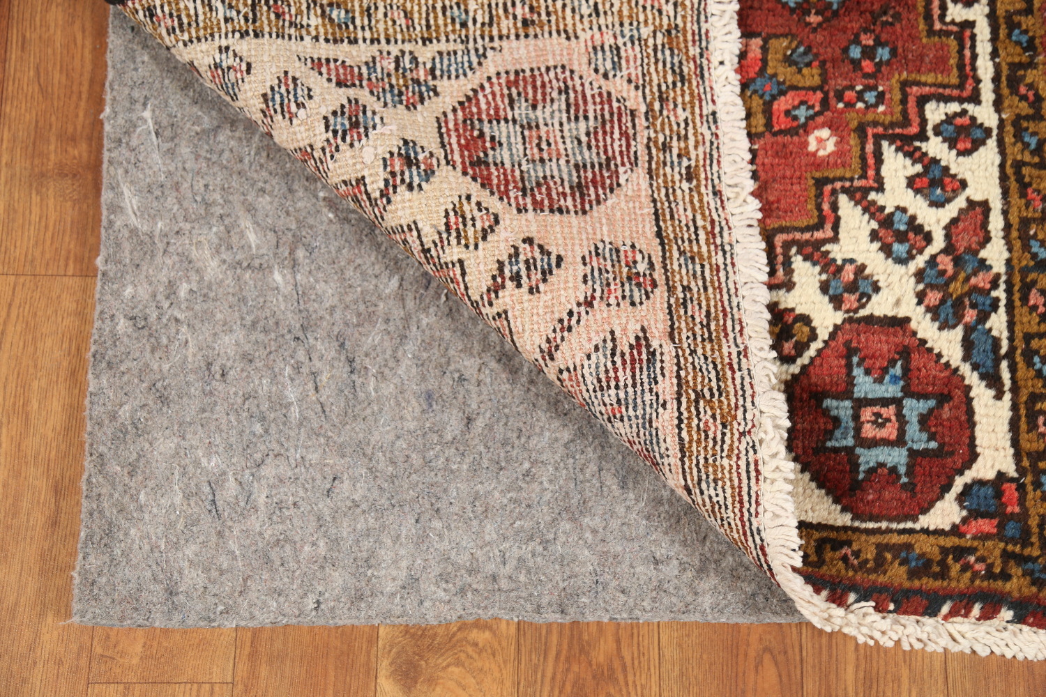 Pre-1900 Vegetable Dye Heriz Serapi Persian Runner Rug 2x11