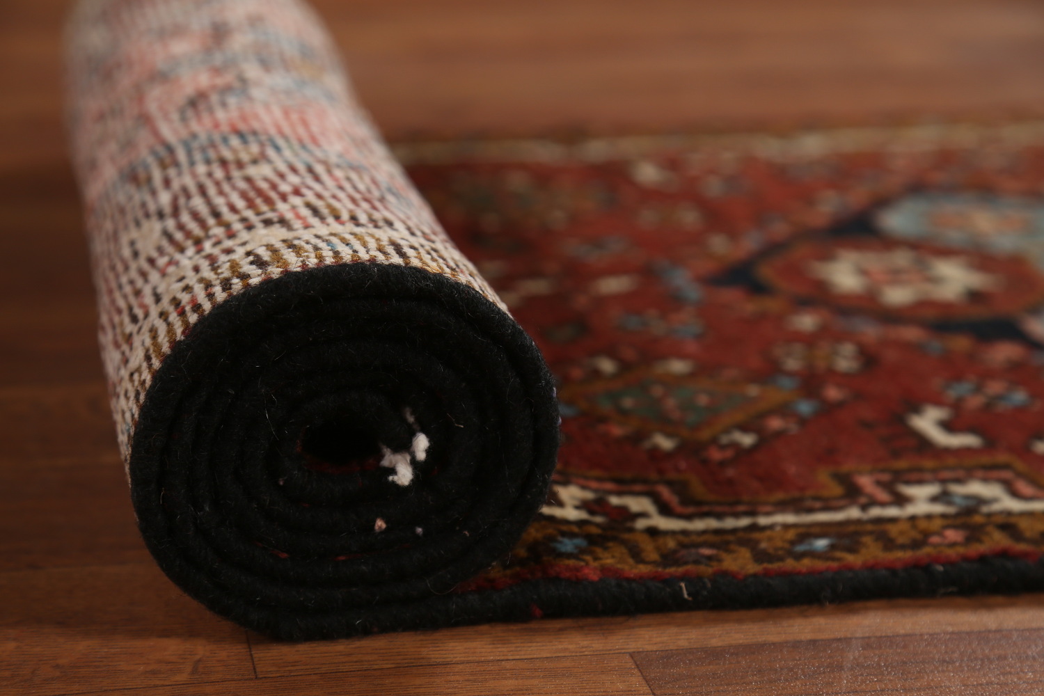 Pre-1900 Vegetable Dye Heriz Serapi Persian Runner Rug 2x11