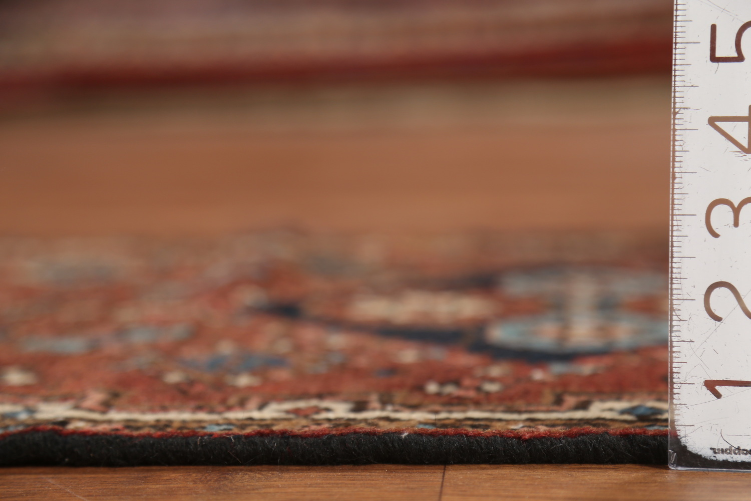 Pre-1900 Vegetable Dye Heriz Serapi Persian Runner Rug 2x11