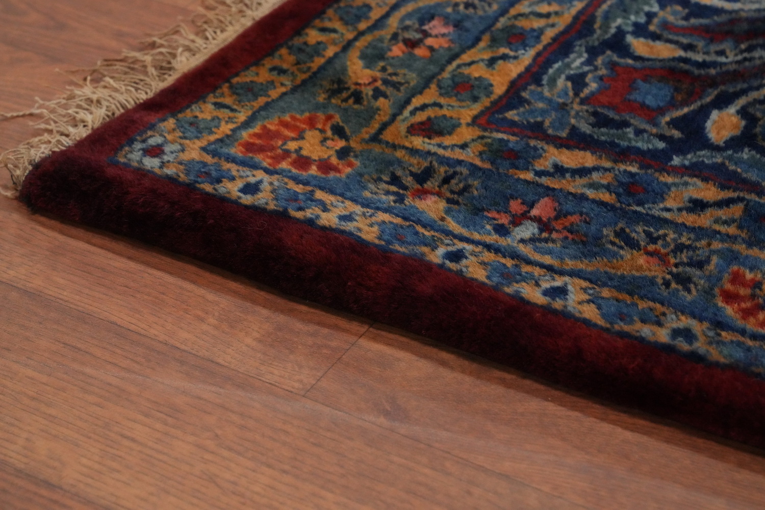Antique Vegetable Dye Kashan Persian Large Rug 12x23