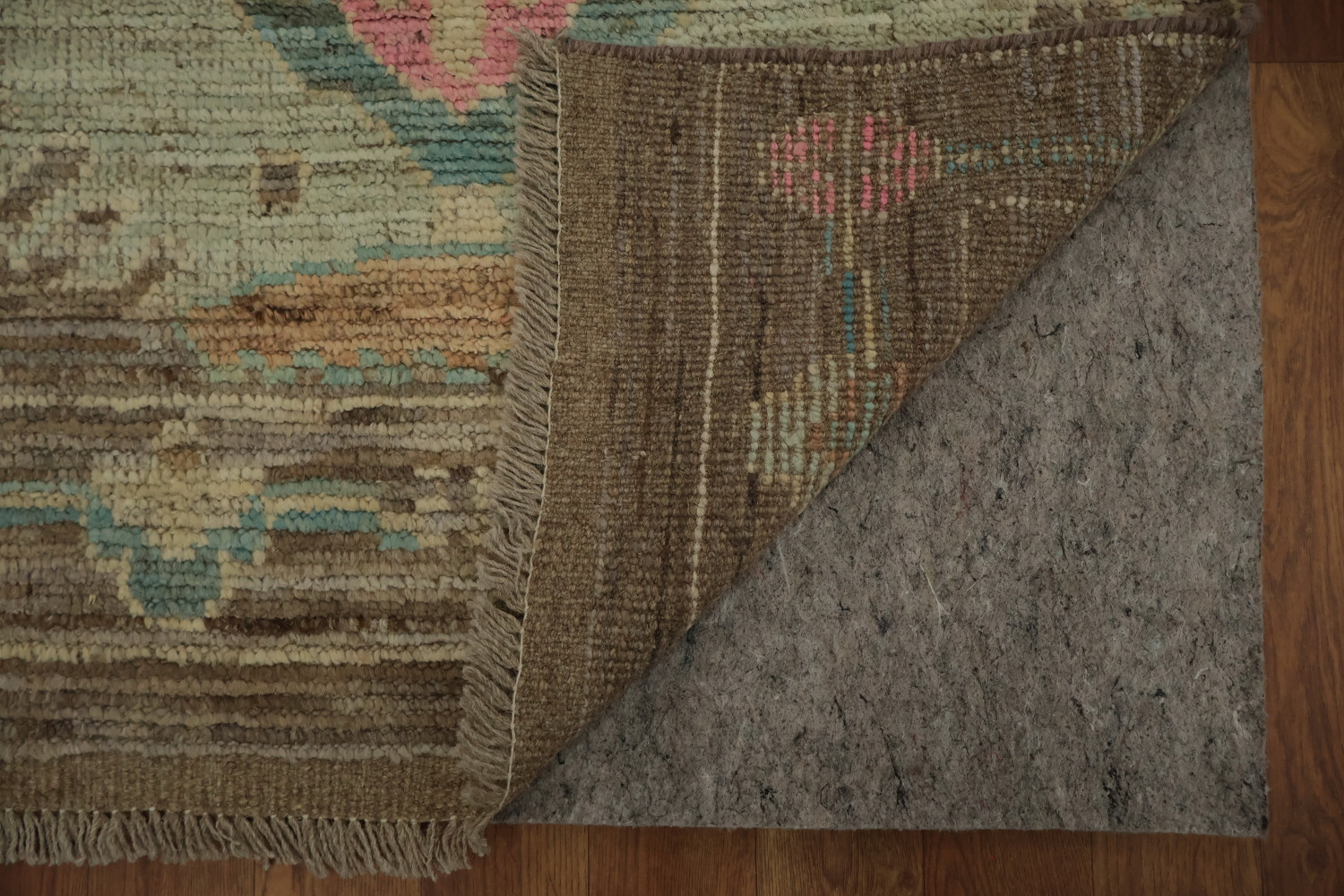 Classic Oushak Vegetable Dye Large Rug 12x18 with Rich Textured Details