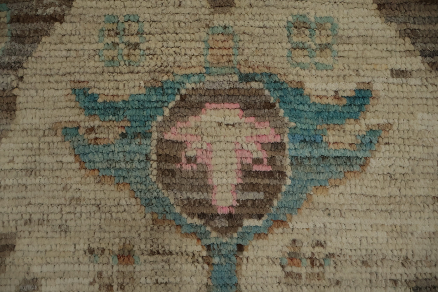 Classic Oushak Vegetable Dye Large Rug 12x18 with Rich Textured Details