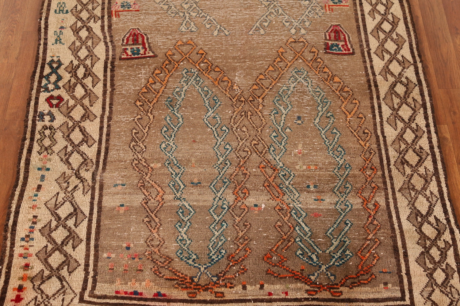Antique Vegetable Dye Gabbeh Persian Rug 4x7