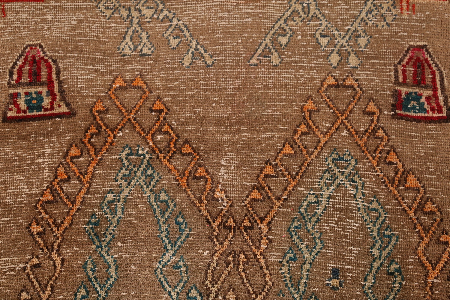 Antique Vegetable Dye Gabbeh Persian Rug 4x7