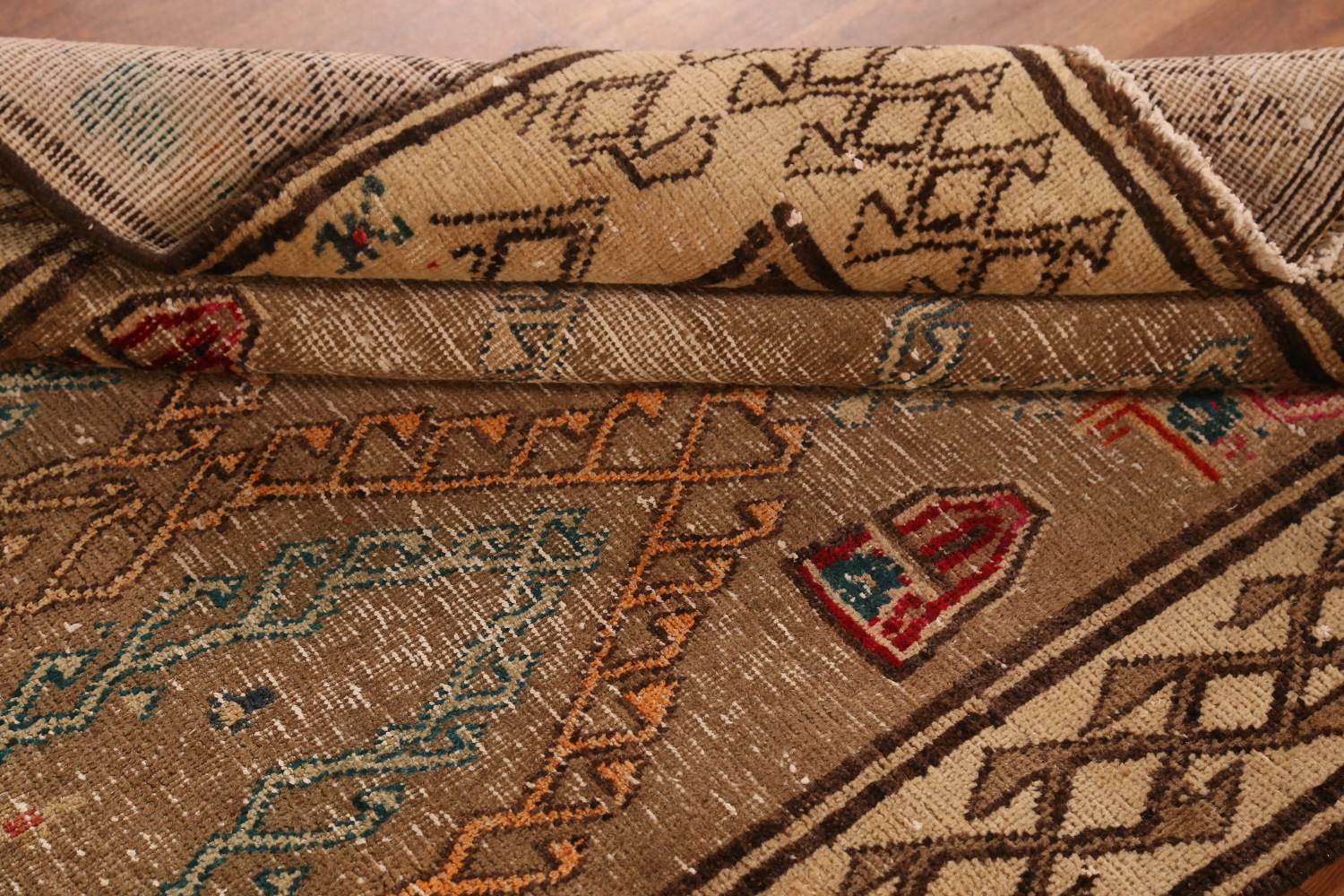 Antique Vegetable Dye Gabbeh Persian Rug 4x7
