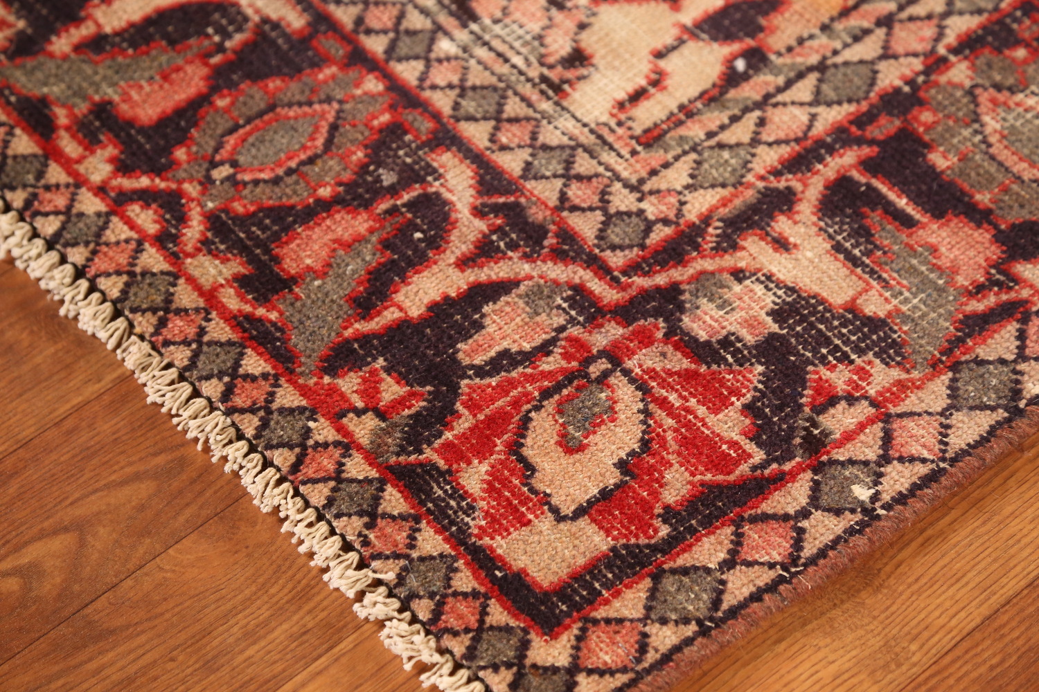 Animals Wool Antique Kashan Persian Rug 4x6