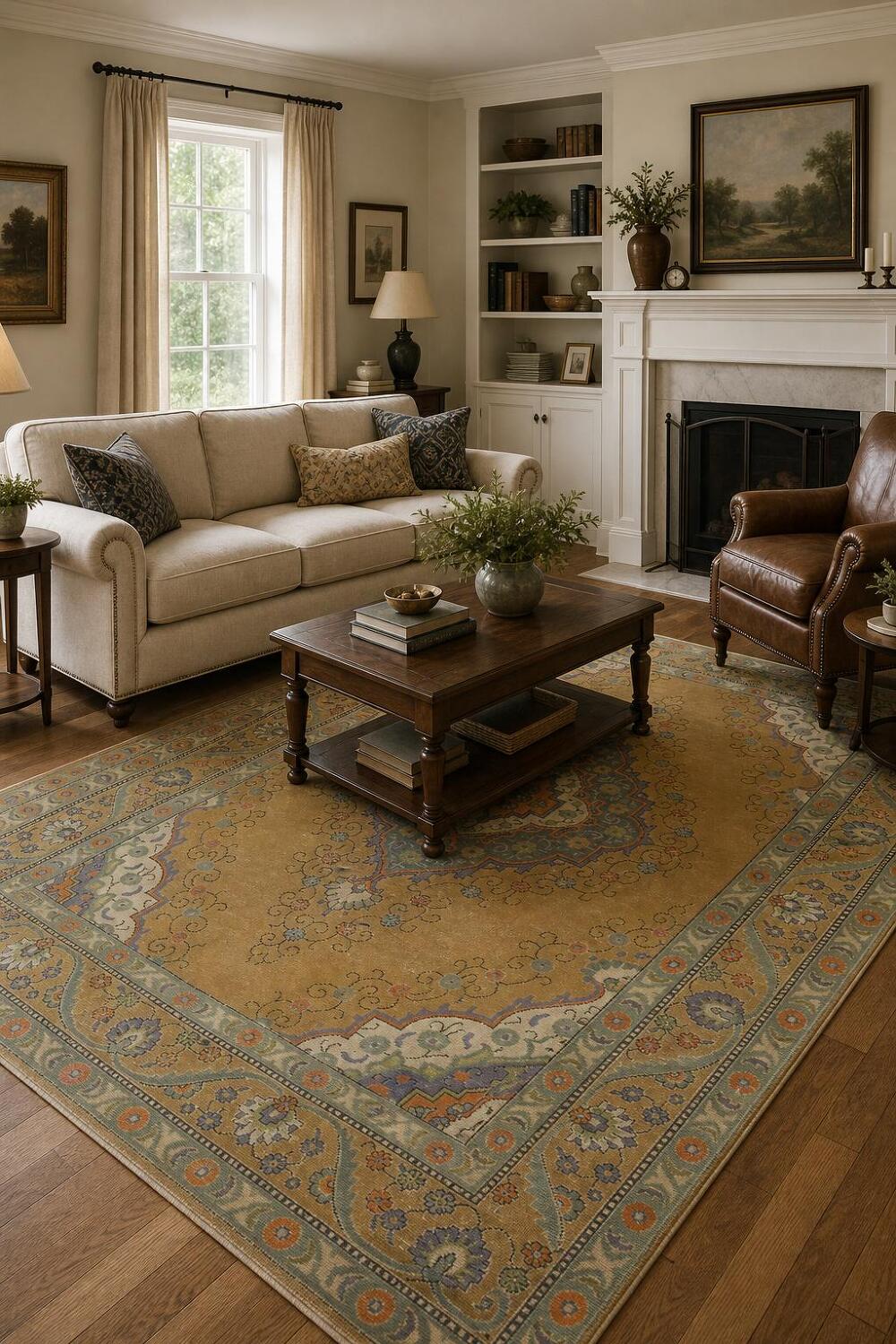 Traditional Tabriz Persian Area Rug 6x9