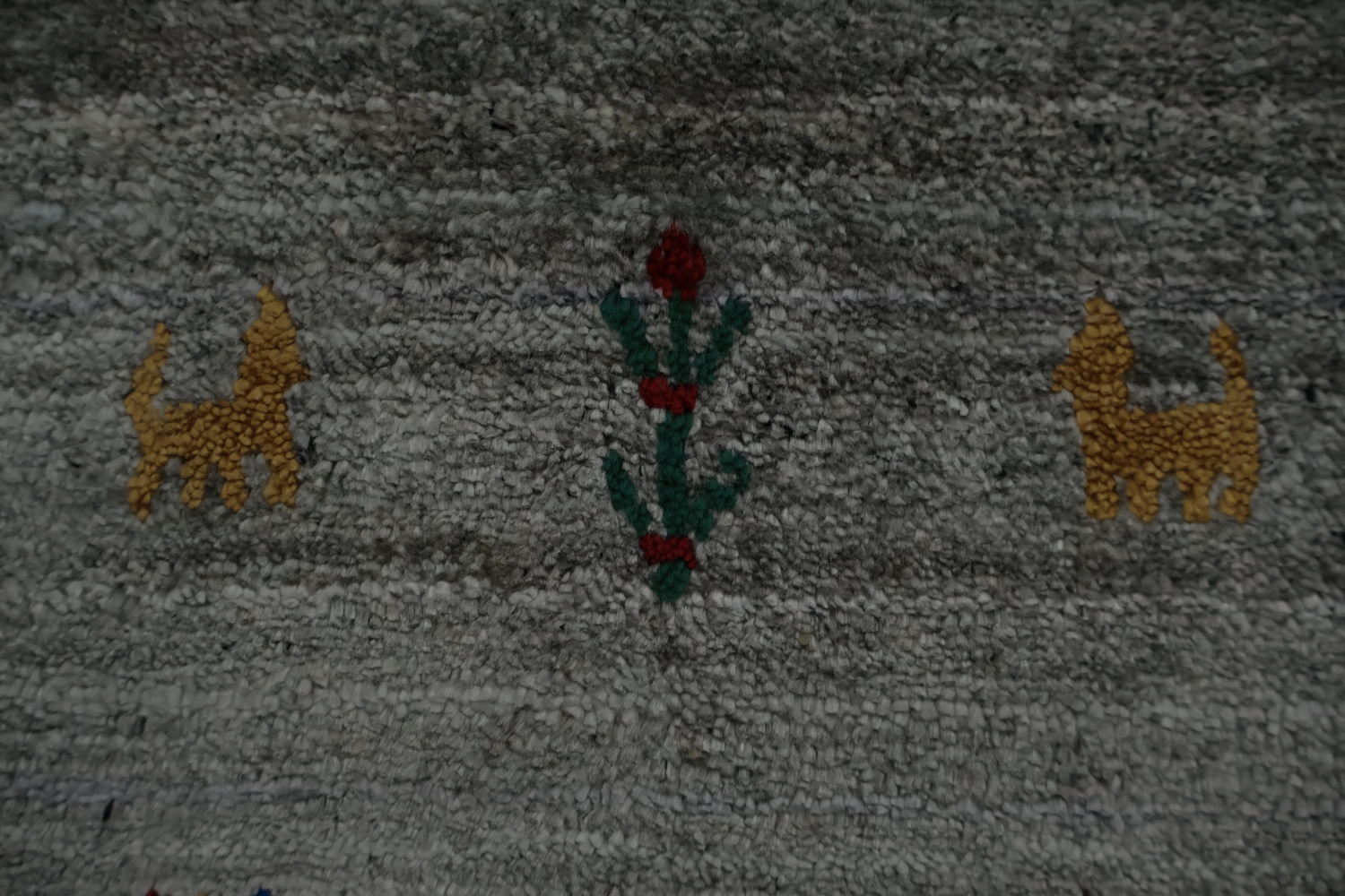Elegant Minimalist Gabbeh Area Rug 9x12 with Subtle Color Accents Decor