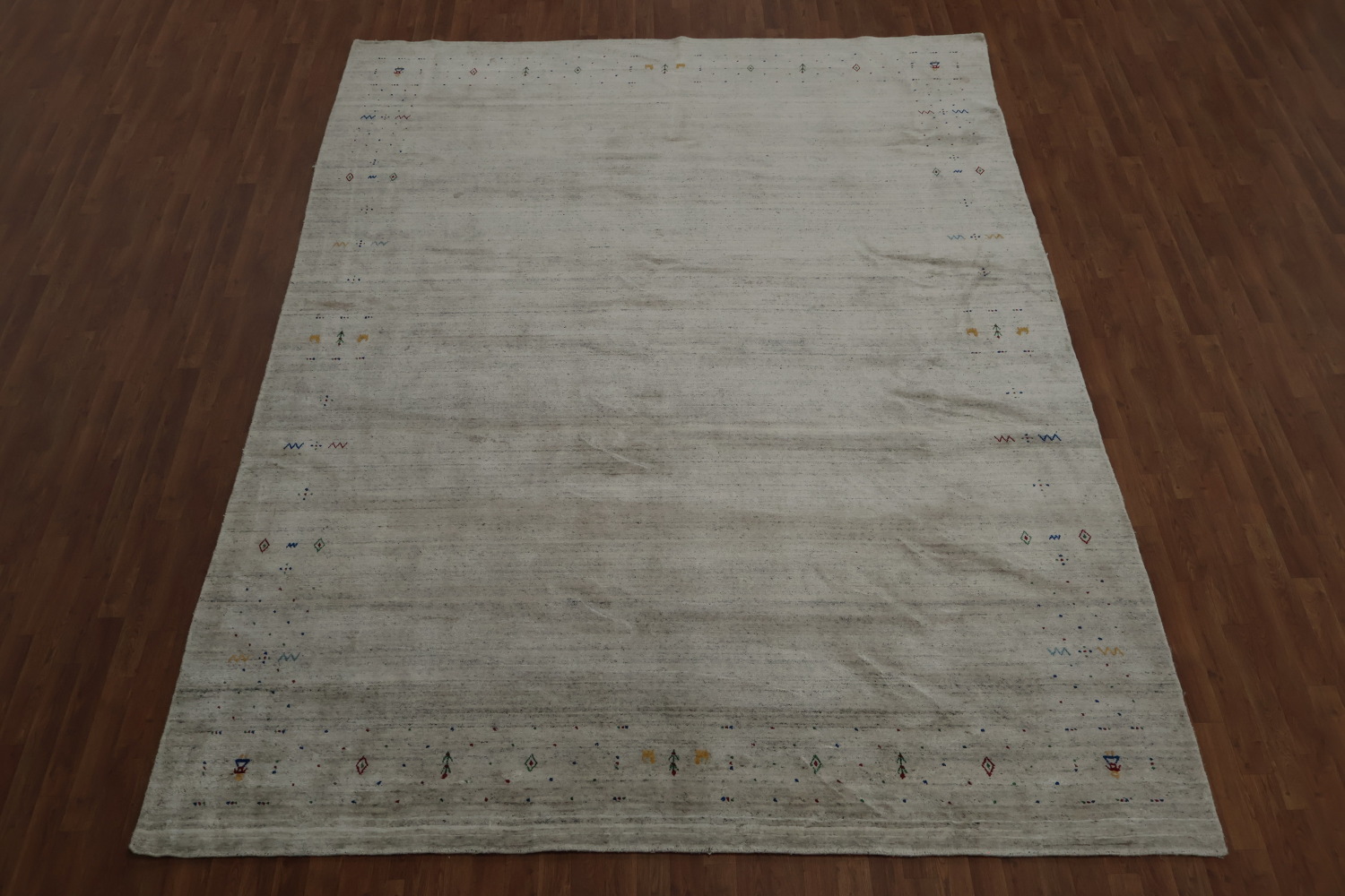 Sophisticated Gabbeh Large Area Rug 9x12 with Sleek Minimal Design