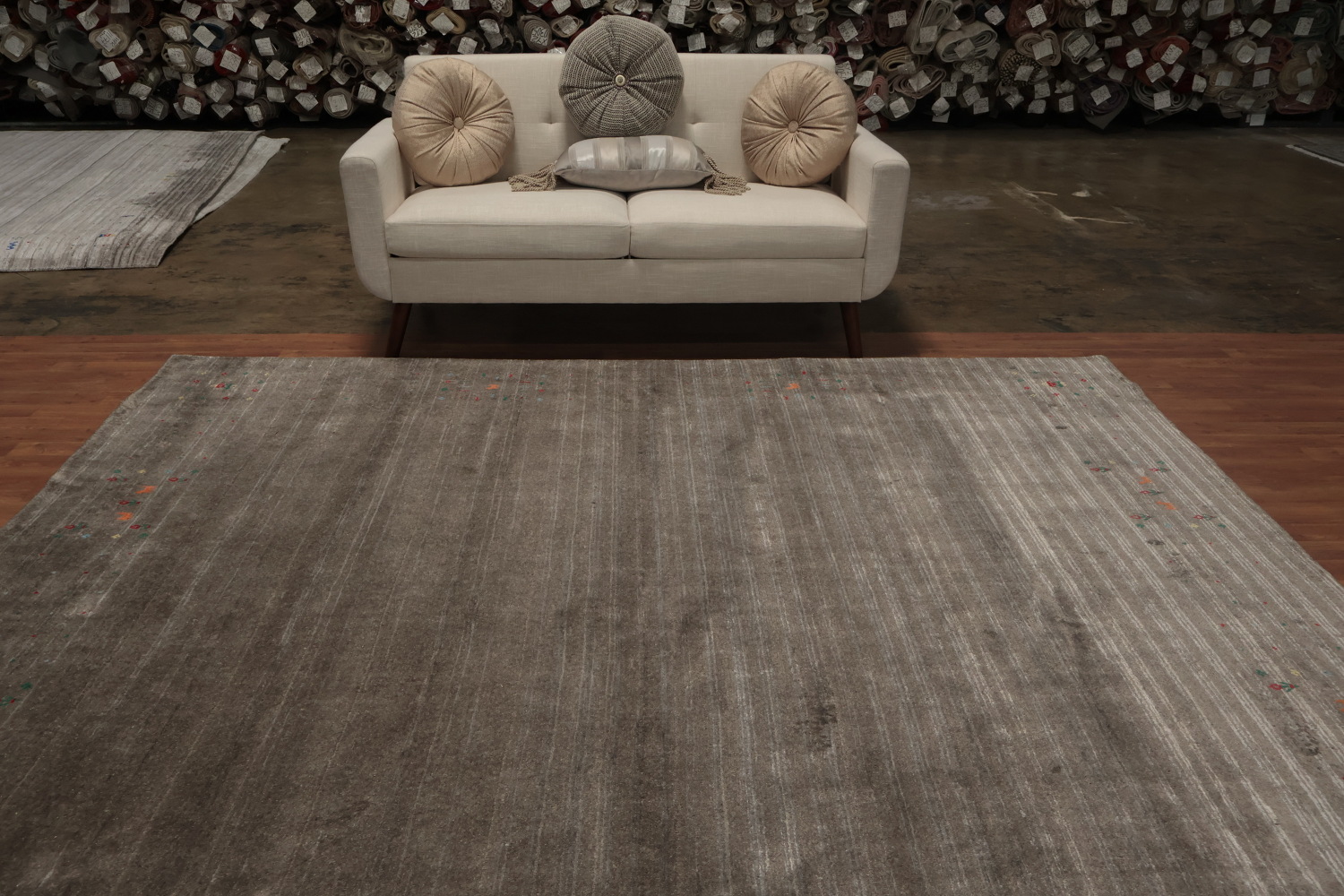 Elegant Gabbeh Square Rug 9x9 with Subtle Accents for Living Rooms