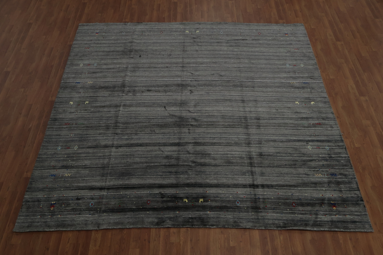 Sophisticated Gabbeh Area Rug 10x10 Tones Elevate Your Elegant Decor Style