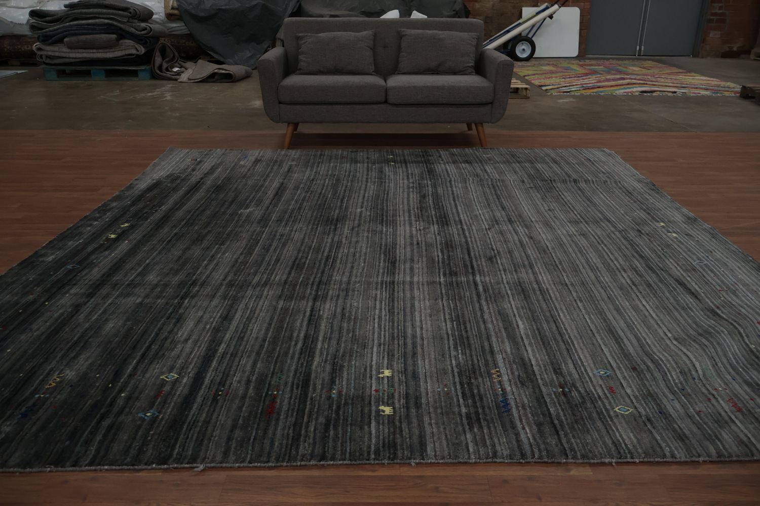 Sophisticated Gabbeh Area Rug 10x10 Tones Elevate Your Elegant Decor Style